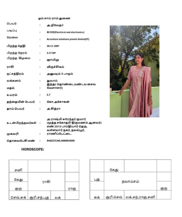 திருமணமாகாதவர், பெண், முதலியார்