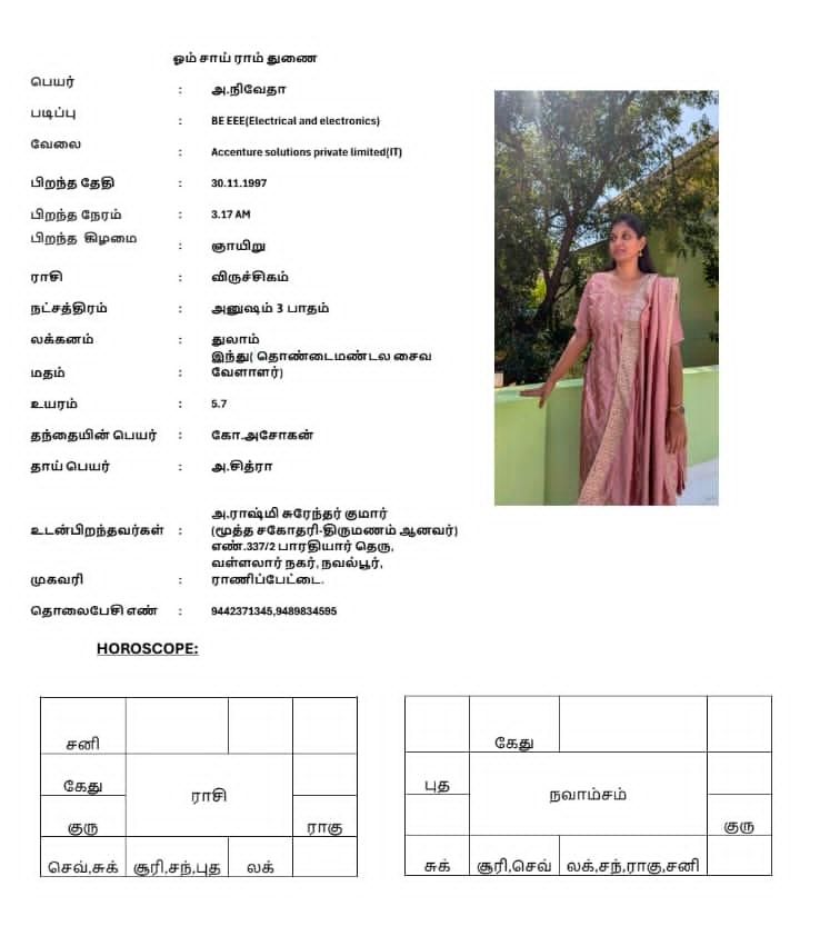 திருமணமாகாதவர், பெண், முதலியார்