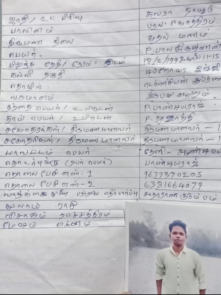 ஆண், திருமணமாகதவர், நாயுடு
