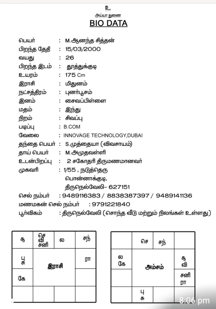 ஆண், திருமணமாகதவர், பிள்ளைமார்